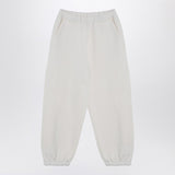 Douuod Ivory cotton-blend jogging trousers