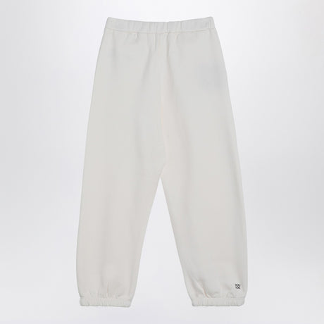 Douuod Ivory cotton-blend jogging trousers