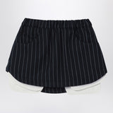 Douuod Navy blue pinstripe Grace skirt