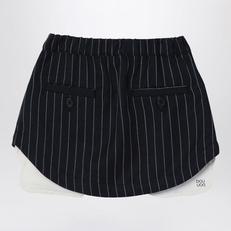 Douuod Navy blue pinstripe Grace skirt