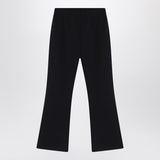 Douuod Black trousers with logo patch