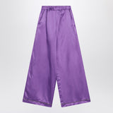 Douuod Purple satin pyjama trousers