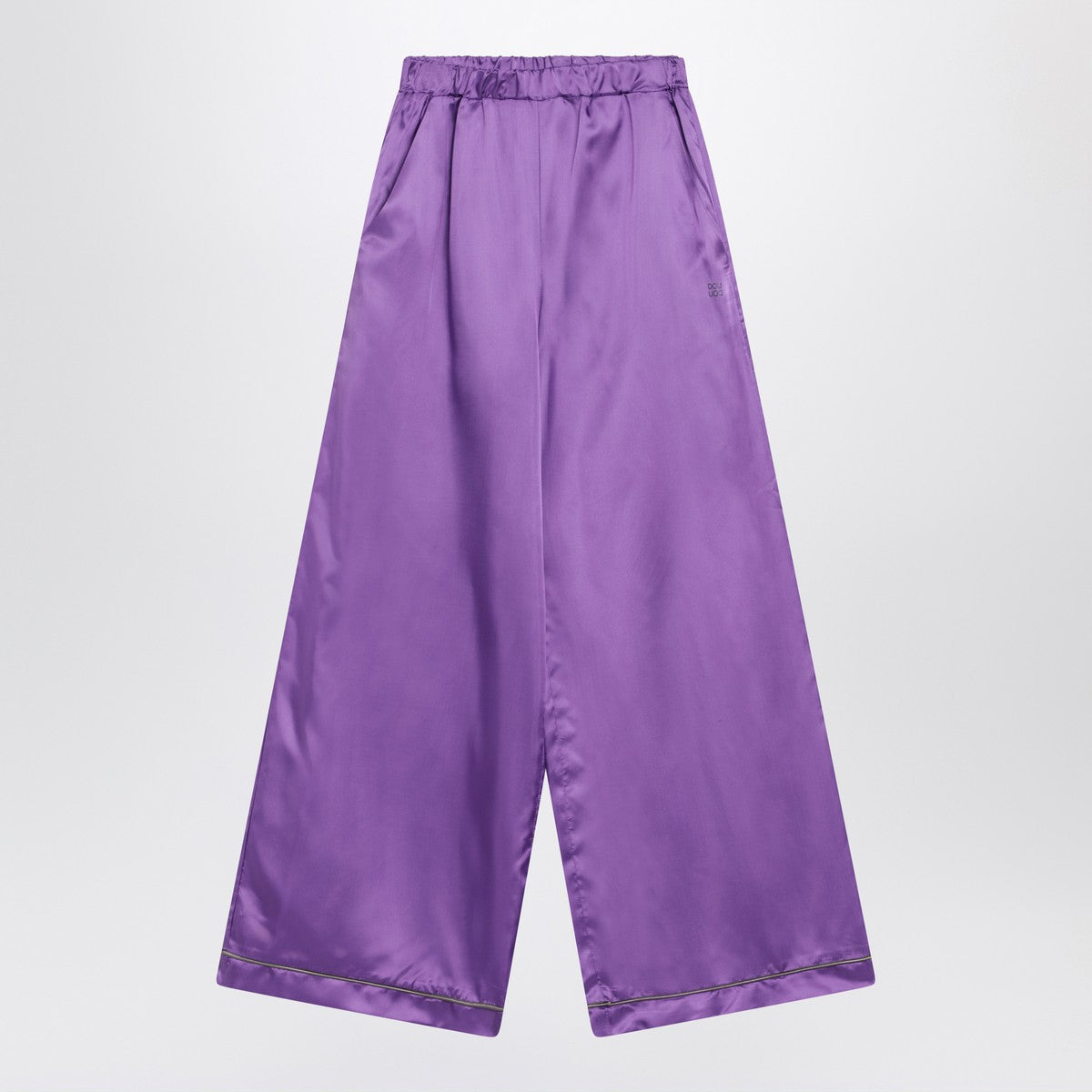 Douuod Purple satin pyjama trousers