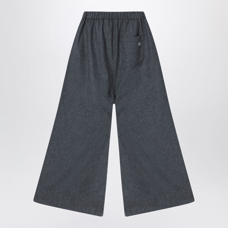 Douuod Gray wool-blend trousers