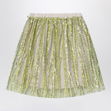 Douuod Tulle skirt with lime embroidery