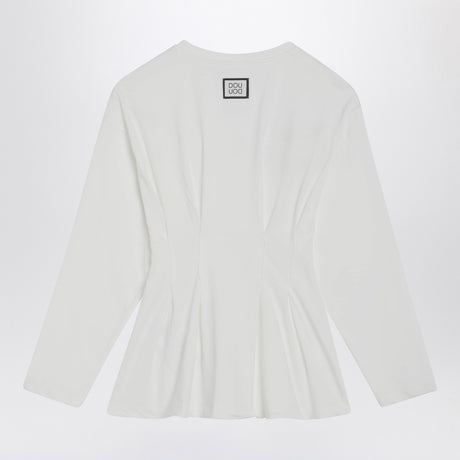 Douuod James sweater in ivory cotton