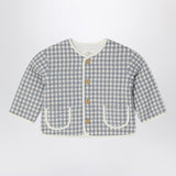 Teddy & Minou Gray/white jacket with Vichy pattern