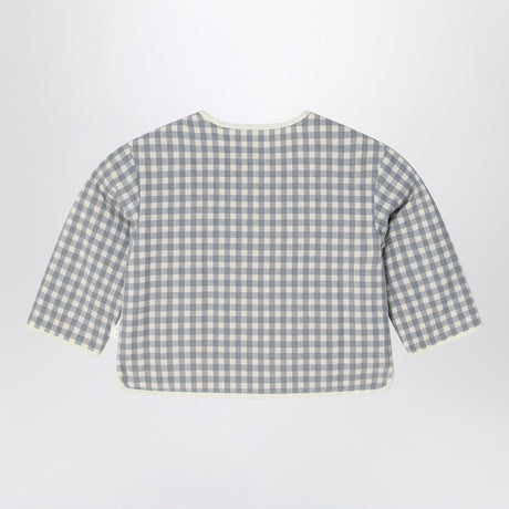Teddy & Minou Gray/white jacket with Vichy pattern
