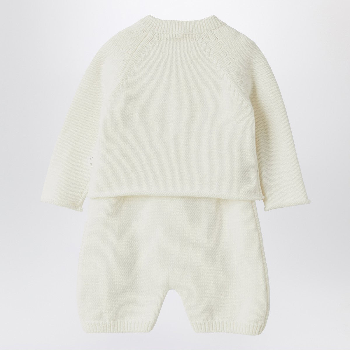 Teddy & Minou White outfit with jacket and overalls