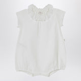 Teddy & Minou White Cotton Romper