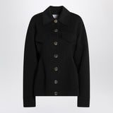 Sportmax Single-breasted black wool jacket