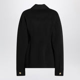 Sportmax Single-breasted black wool jacket