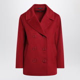 S Max Mara Short burgundy wool coat