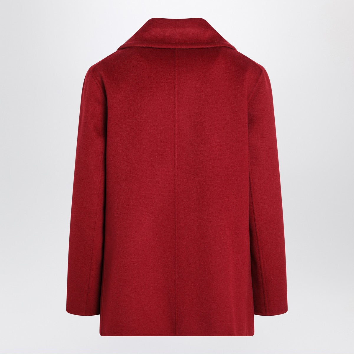 S Max Mara Short burgundy wool coat