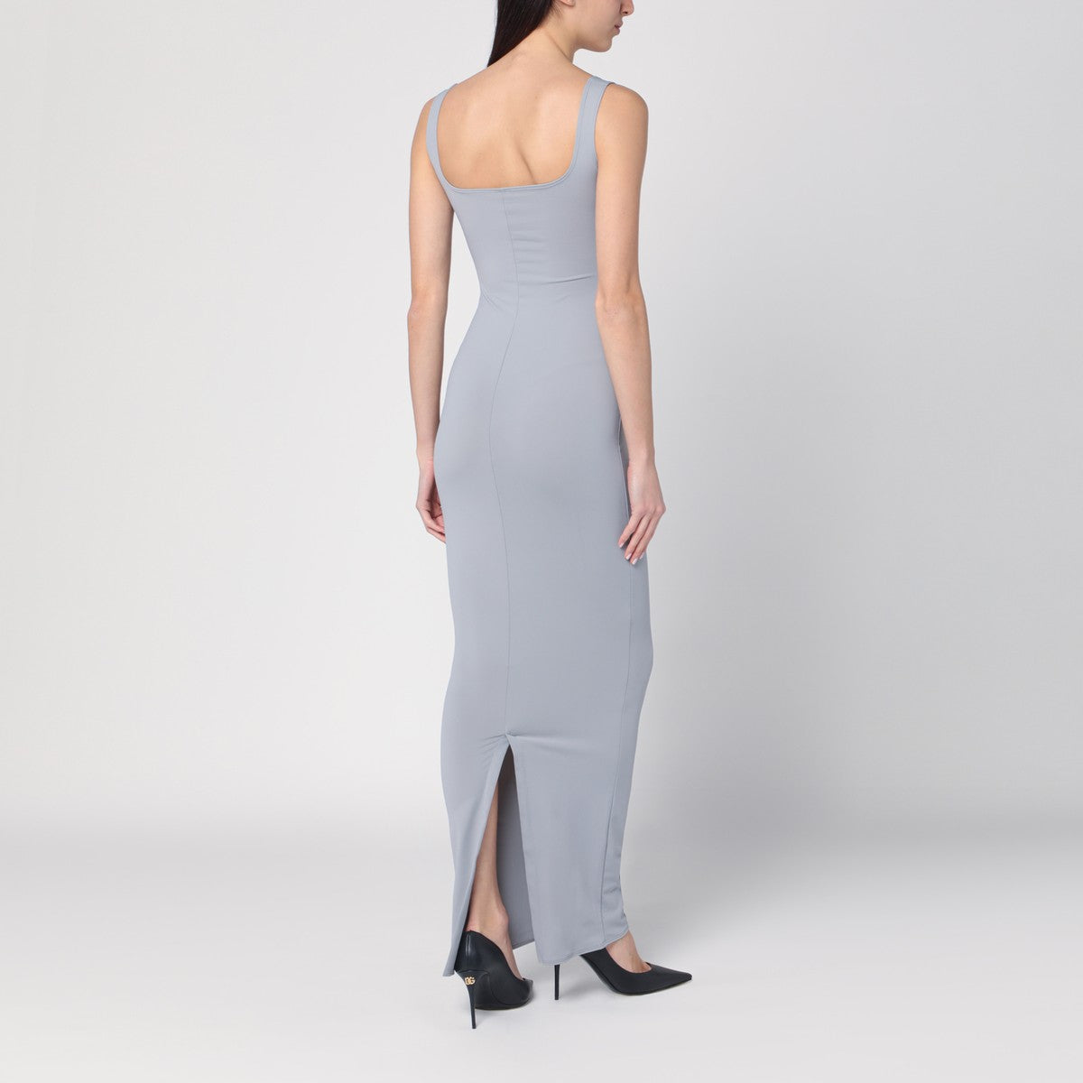 Entire Studios Long grey dress in nylon blend