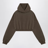 Entire Studios Organic cotton military green cropped sweatshirt
