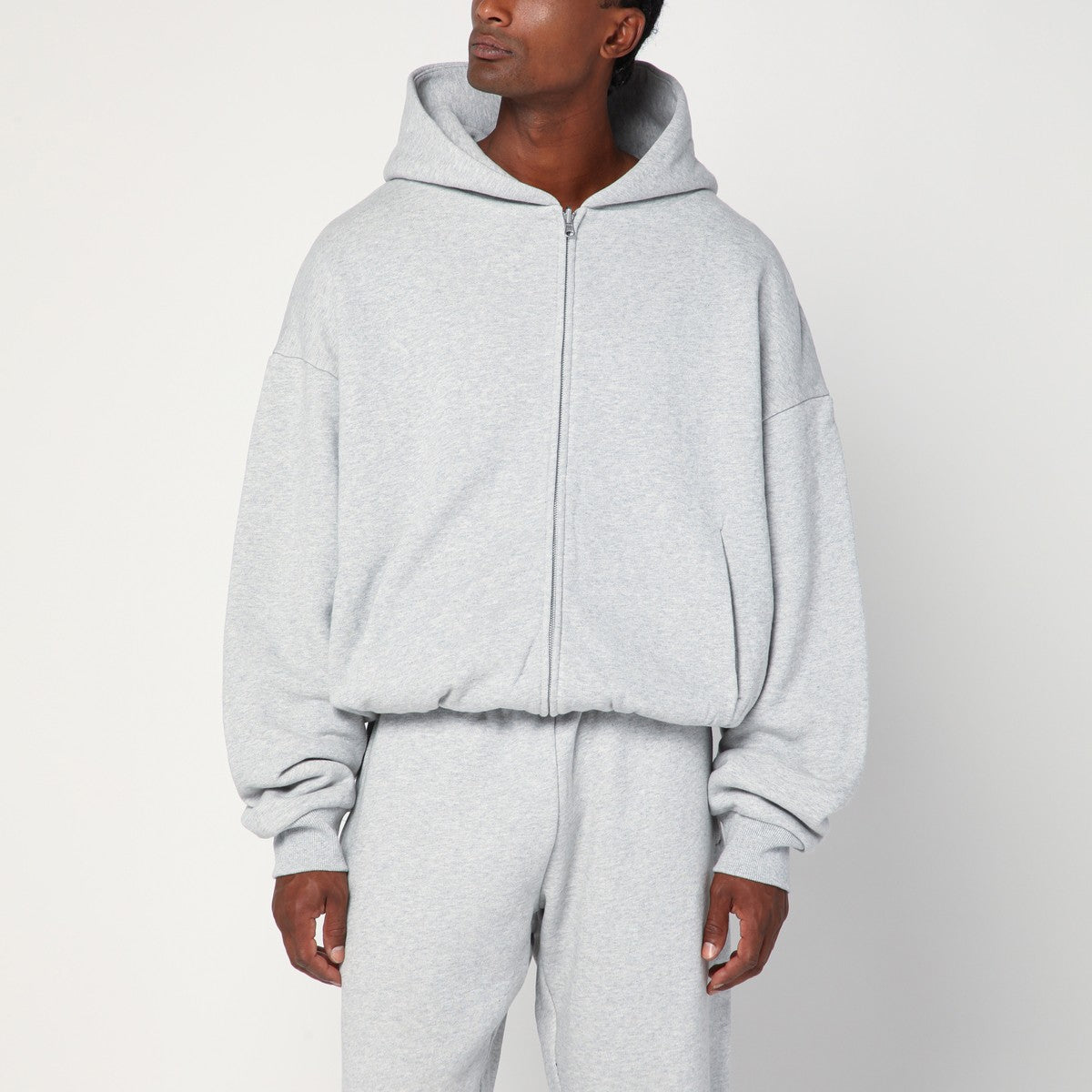 Entire Studios Grey zip cotton sweatshirt