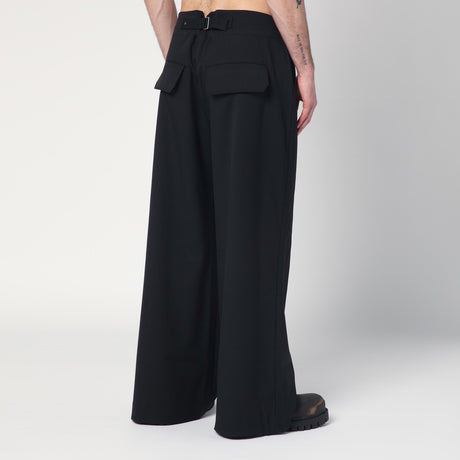 Entire Studios Wide black wool-blend trousers