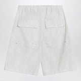 Entire Studios Wide white bermuda shorts in cotton