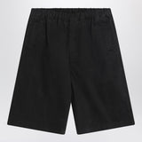 Entire Studios Wide black bermuda shorts in cotton