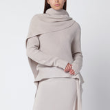 Entire Studios Light beige wool cape sweater