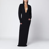 Entire Studios Black long dress with wide neckline