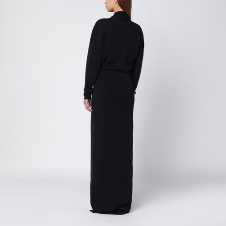 Entire Studios Black long dress with wide neckline