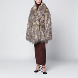 Entire Studios Juno faux fur coat with belt