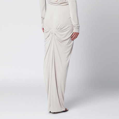 Entire Studios Ivory draped long skirt