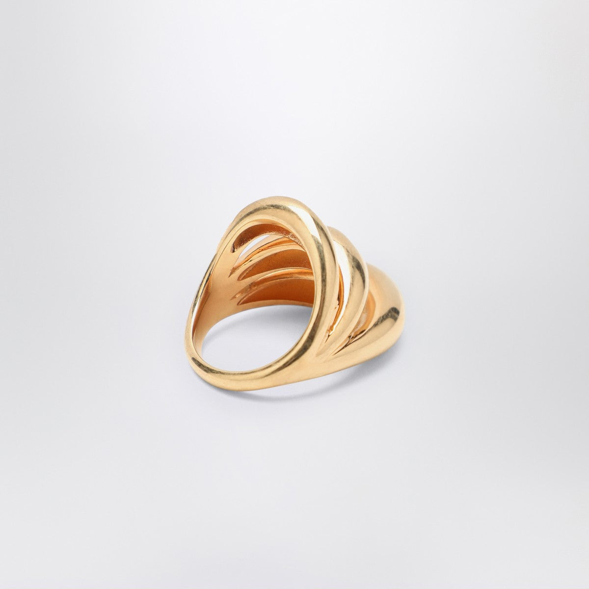 Panconesi Triptych Blow Up gold ring