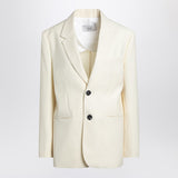 Ami Paris Butter-coloured wool jacket