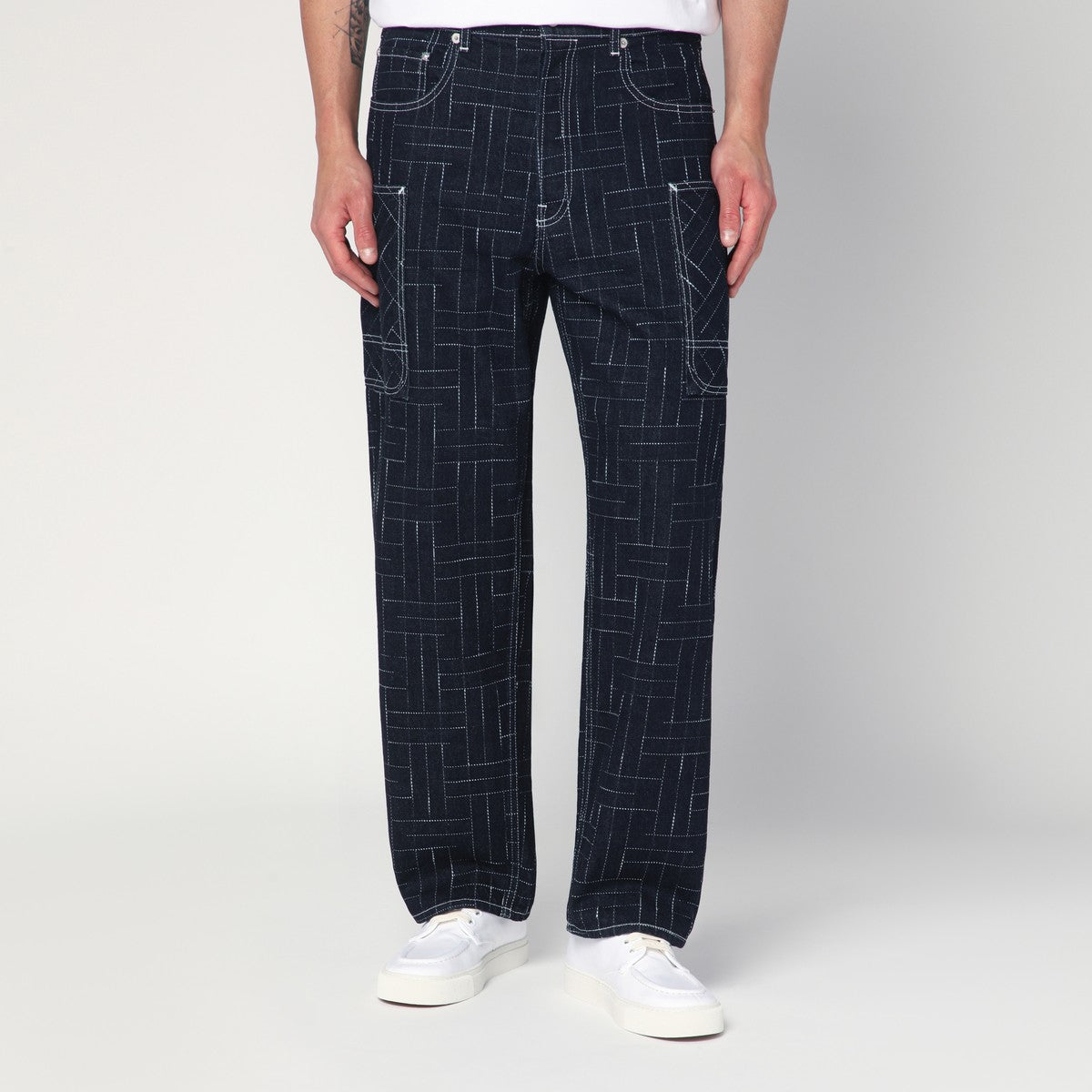 Kenzo Waves blue cargo jeans