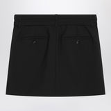 Sportmax Black mini skirt in wool