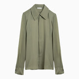 Ami Paris Olive green silk shirt