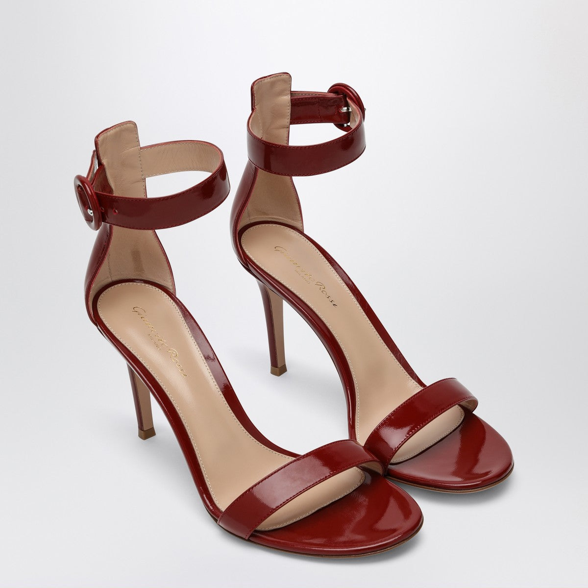 Gianvito Rossi Bordeaux Sandal Portofino 85