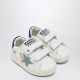 Golden Goose Baby Old School sneakers in white/light blue/navy