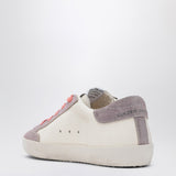Golden Goose White leather and lilac suede Super-Star sneakers