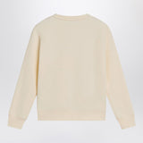 Golden Goose Ivory crewneck sweatshirt with logo
