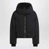 Sportmax Black water-repellent cropped down jacket