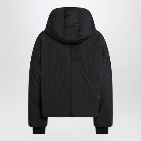 Sportmax Black water-repellent cropped down jacket