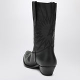 Golden Goose Wish Star low black leather boots