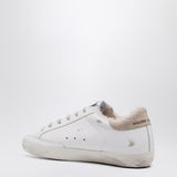 Golden Goose White/silver Super-Star sneakers with shearling lining