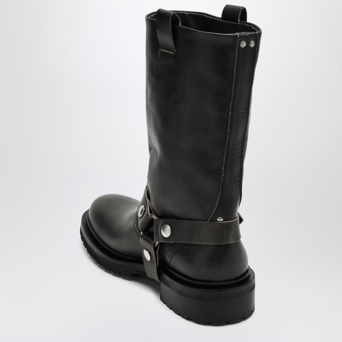 Golden Goose Kurt boots in black leather with buckle
