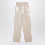 Golden Goose Trousers with transparent sequins écru
