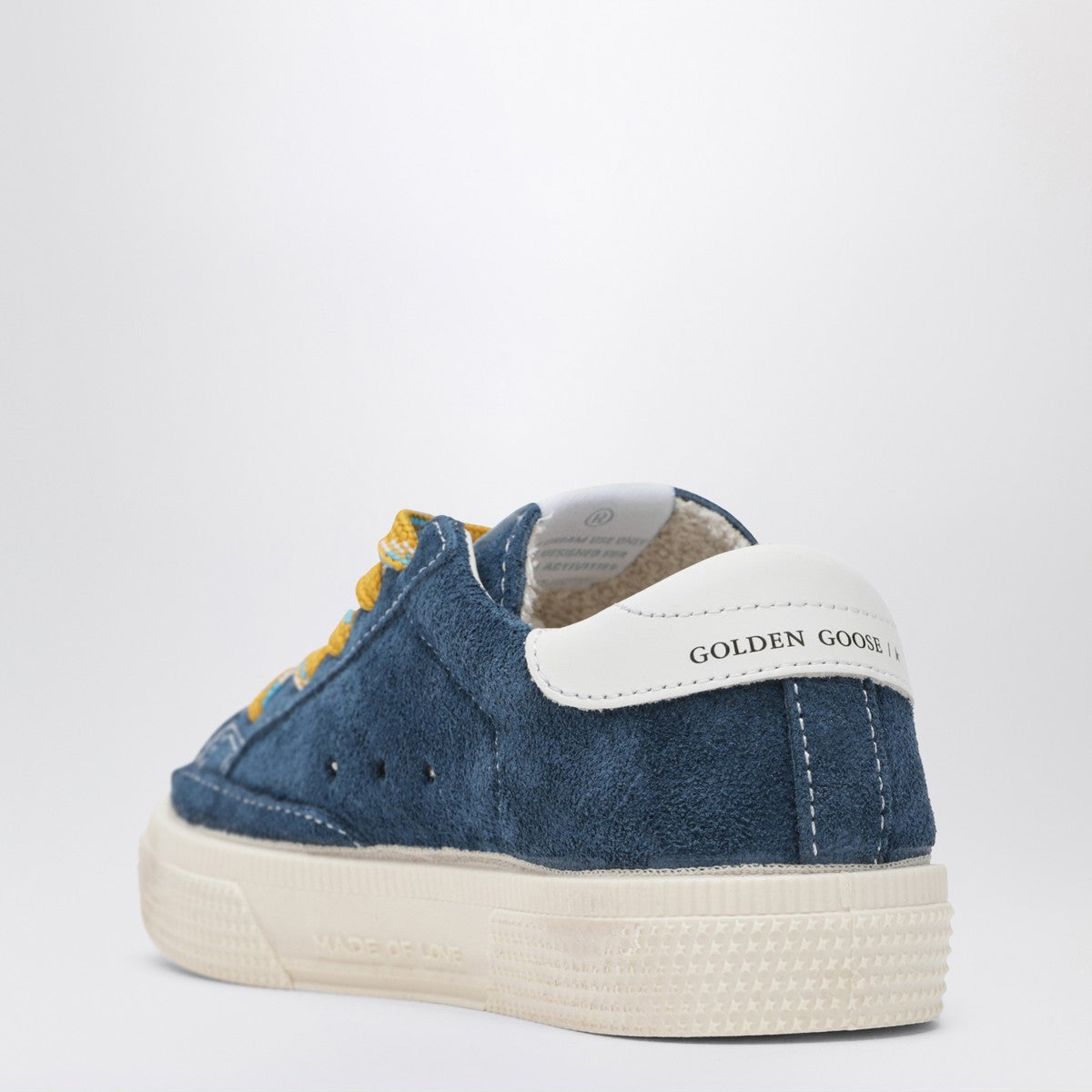 Golden Goose Low-top May sneakers in blue suede and white leather