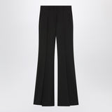 Sportmax Brown flared trousers in stretch wool