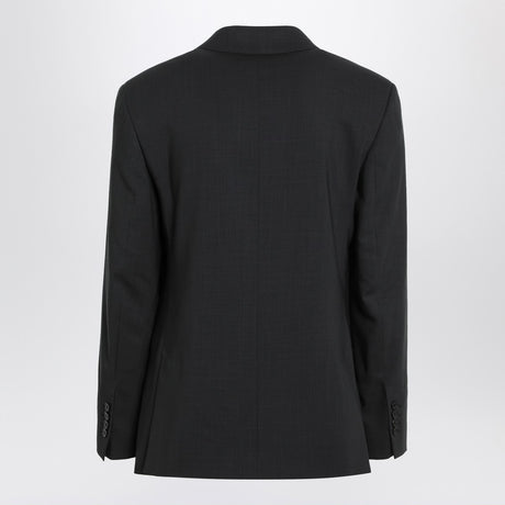 Ami Paris Anthracite grey double-breasted wool jacket