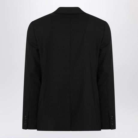 Ami Paris Single-Breasted Jacket Black Wool