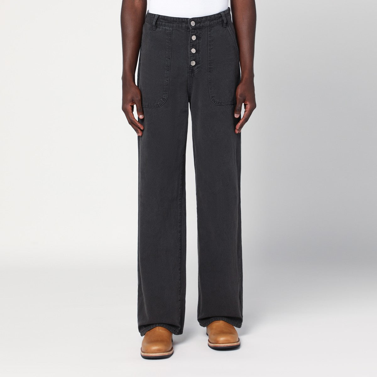 Basketcase Gallery Wide-leg Vintage Black denim pants