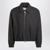 Ami Paris Grey wool Ami De Coeur bomber